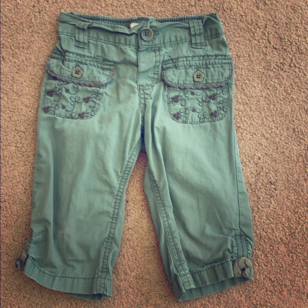Osh Kosh girls green khaki capris